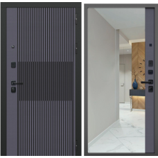 Дверь входная FlyDoors СТРОНГ Оскуро - Оскуро с зеркалом